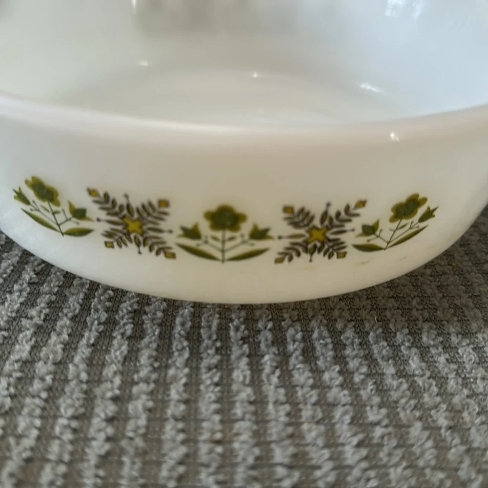 Anchor Hocking Fire King #437 Meadow Green Casserole Dish 1 1/2‎ Quart Vintage